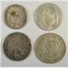 Image 2 : ( 4 ) INTERESTING SILVER FORIEGN COINS TOTAL  .93 OUNCES SILVER