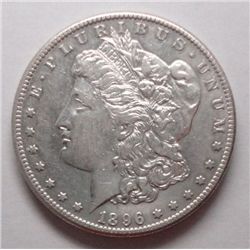 1896-S MORGAN SILVER DOLLAR NICE AU+ RARE