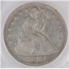 Image 2 : 1872 SEATED LIBERTY SILVER DOLLAR AU