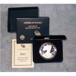 2012  W ( WEST POINT ) PROOF AMERICAN SILVER EAGLE
