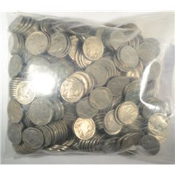 500 UNSEARCED PARTIAL DATE BUFFALO NICKELS, NO ACID ETCHED  S