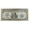 Image 1 : $5.00 1899 SILVER CERT INDIAN CHIEF GOOD