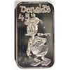 Image 1 : GREAT HOUSE PRODUCTION 1 OZ .999 SILVER DONALD DUCK MINTAGE 225