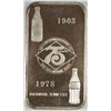 Image 1 : COKE BAR 1 OZ .999 SILVER ROCKWOOD, TN