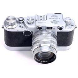 "Leica IIc" mit "Leicavit" und "Summarit 1,5/5 cm", um 1950