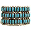Image 1 : Old Pawn Navajo Turquoise Sterling Silver Cuff Bracelet - EQ