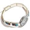 Image 3 : Navajo Multi-Stone Inlay Sterling Silver Link Bracelet Women's Watch - Calvin Begay