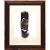Image 1 : Navajo Buffalo in Snow Feather Painting - Donovan Begay