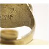 Image 4 : Zuni White Buffalo Sterling Silver Turquoise-Eyed Snake Men's Ring - Effie Calavaza