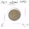 Image 1 : 1907 INDIAN HEAD PENNY RED BOOK VALUE IS $5.00 *NICE COIN - FINE GRADE*!!