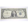 Image 1 : 1957 B SERIES $1 SILVER CERTIFICATE BILL SERIAL # W32253214A *PLEASE LOOK AT PIC TO DETERMINE GRADE*