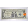 Image 1 : 1957 B SERIES $1 SILVER CERTIFICATE BILL SERIAL # WX24499877A *RARE EXTRA FINE HIGH GRADE*!!