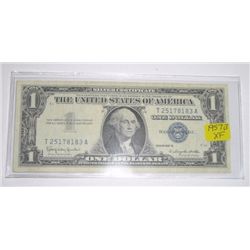 1957 B SERIES $1 SILVER CERTIFICATE BILL SERIAL # T25178183A *EXTREMELY RARE EXTRA FINE HIGH GRADE*!
