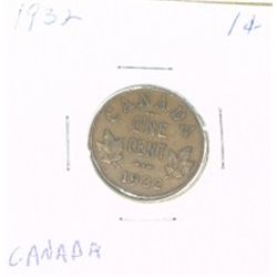1932 CANADA 1 CENT PENNY *RARE NICE CANADIAN PENNY*!!