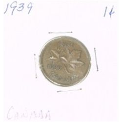 1939 CANADA 1 CENT PENNY *RARE NICE CANADIAN PENNY*!!