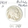 Image 1 : 1924-S BUFFALO NICKEL *RARE KEY DATE PLEASE LOOK AT PICTURE TO DETERMINE GRADE*!!