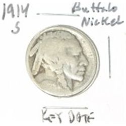 1914-S BUFFALO NICKEL *EXTREMELY RARE KEY DATE PLEASE LOOK AT PICTURE TO DETERMINE GRADE*!!