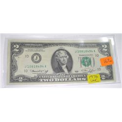 1976 SERIES $2 BILL *RARE UNC HIGH GRADE* SERIAL # J10818494A!!