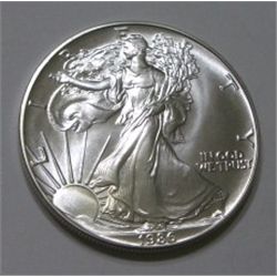 1986 SILVER EAGLE .999 1oz SILVER *RARE 1ST YEAR PROOF HIGH GRADE*!!