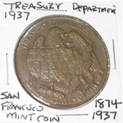 1937 TREASURY DEPARTMENT *SAN FRANCISCO MINT COIN *1874-1937*!!