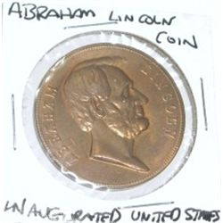 ABRAHAM LINCOLN COIN *INAUGURATED UNITED STATES*!!
