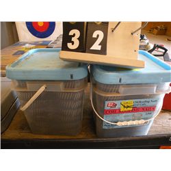 Qty 2 buckets of roofing nails