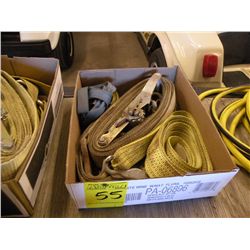 ratchet tie down & tow strap