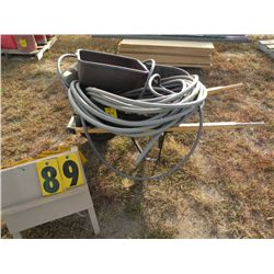 Wheel barrow & garden hose