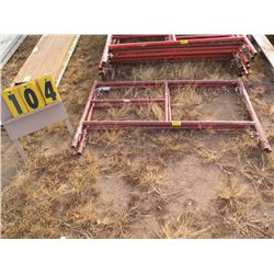 Pair of 2 ft scaffold frames