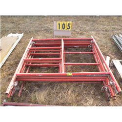 Qty 8 scaffold frames