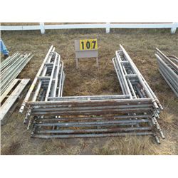 Qty 10 walk-thru scaffold frames