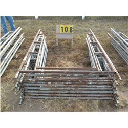 Qty 10 walk-thru scaffold frames