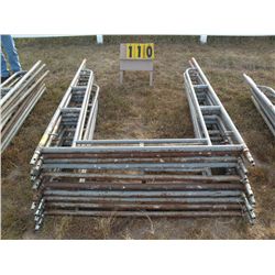 Qty 10 walk-thru scaffold frames