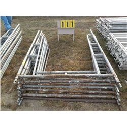 Qty 8 walk-thru scaffold frames