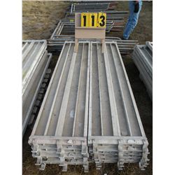 Pallet of 10 aluminum scaffold planks