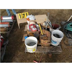 Pallet of nails & misc