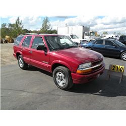 2002 Chev Blazer 1GNDT13W82K230009