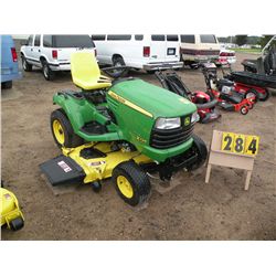 John Deere X724 AWS, w/62" deck, 27hp, EFI, 350 hrs M0X724A030140