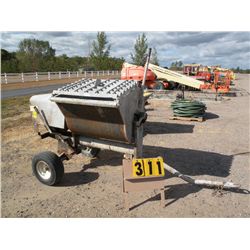 Cement paddle mixer