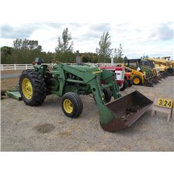 John Deere 2440 w/John Deere 613 mower, loader, chains 2440A-372957T