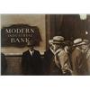 Image 1 : BEN SHAHN (American, 1898-1969) MODERN INDUSTRIAL BANK, WALL STREET signed by Shahn's wife "Bernarda