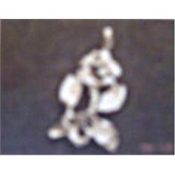 Sterling Silver Rose Pendant