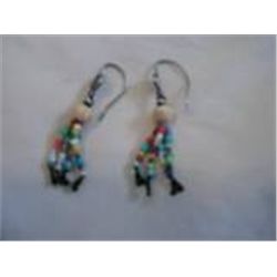 Southwestern Style Dangle Earrings in Sterling Silver