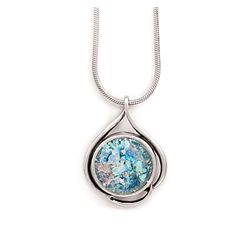 18" Ancient Roman Glass Necklace