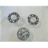 Image 2 : SET OF 3 VINTAGE 60'S CRYSTAL  GLASS POTPOURRI POWDER JARS WITH OPENWORK DESIGN LIDS