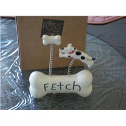 RUSS "WAGS TO WHISKERS" PHOTO FRAME     VINTAGE HANDPAINTED NIB