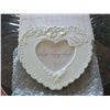 Image 1 : LIFE LONG LOVE BY ENESCO  HEART AND ROSES PICTURE FRAME  NIB