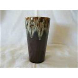 USA POTTERY  GLASS   /  VASE   PRETTY BROWNS