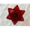 Image 2 : RED GLASS VOTIVE HOLDER, FENTON, HANDMADE IN USA