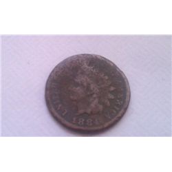 1884 Indian Head Penny